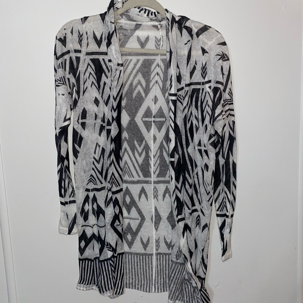 Black and White Charlotte Russe Cardigan